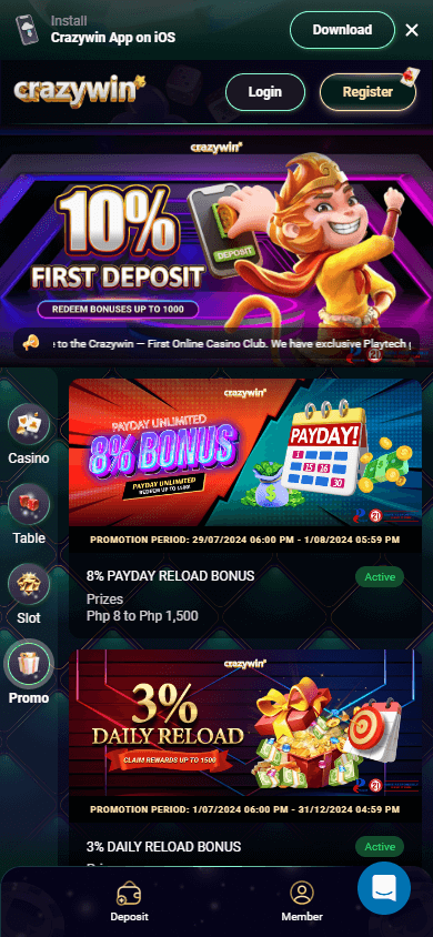 crazywin_casino_promotions_mobile