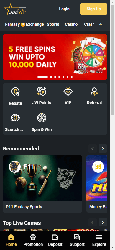 jeetwin_casino_homepage_mobile