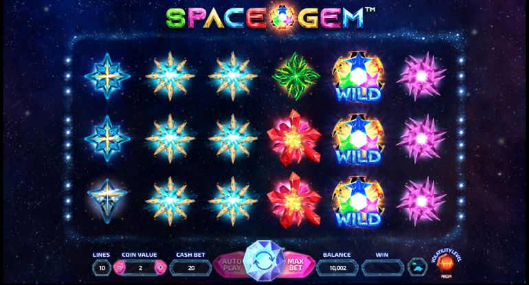 Space Gem expanding Wild symbol