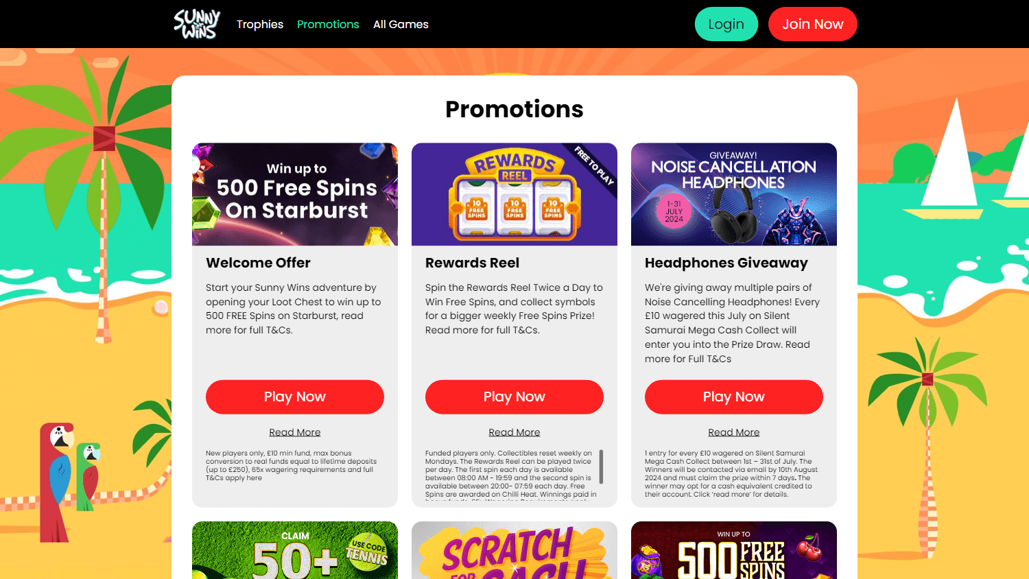 sunny_wins_casino_promotions_desktop