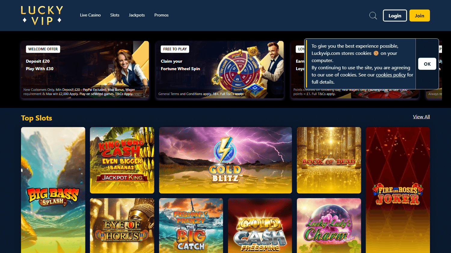 lucky_vip_casino_homepage_desktop