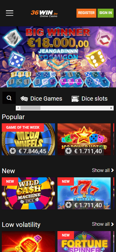 36win_casino_homepage_mobile