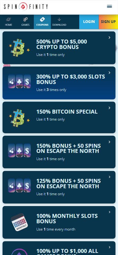 spinfinity_casino_promotions_mobile