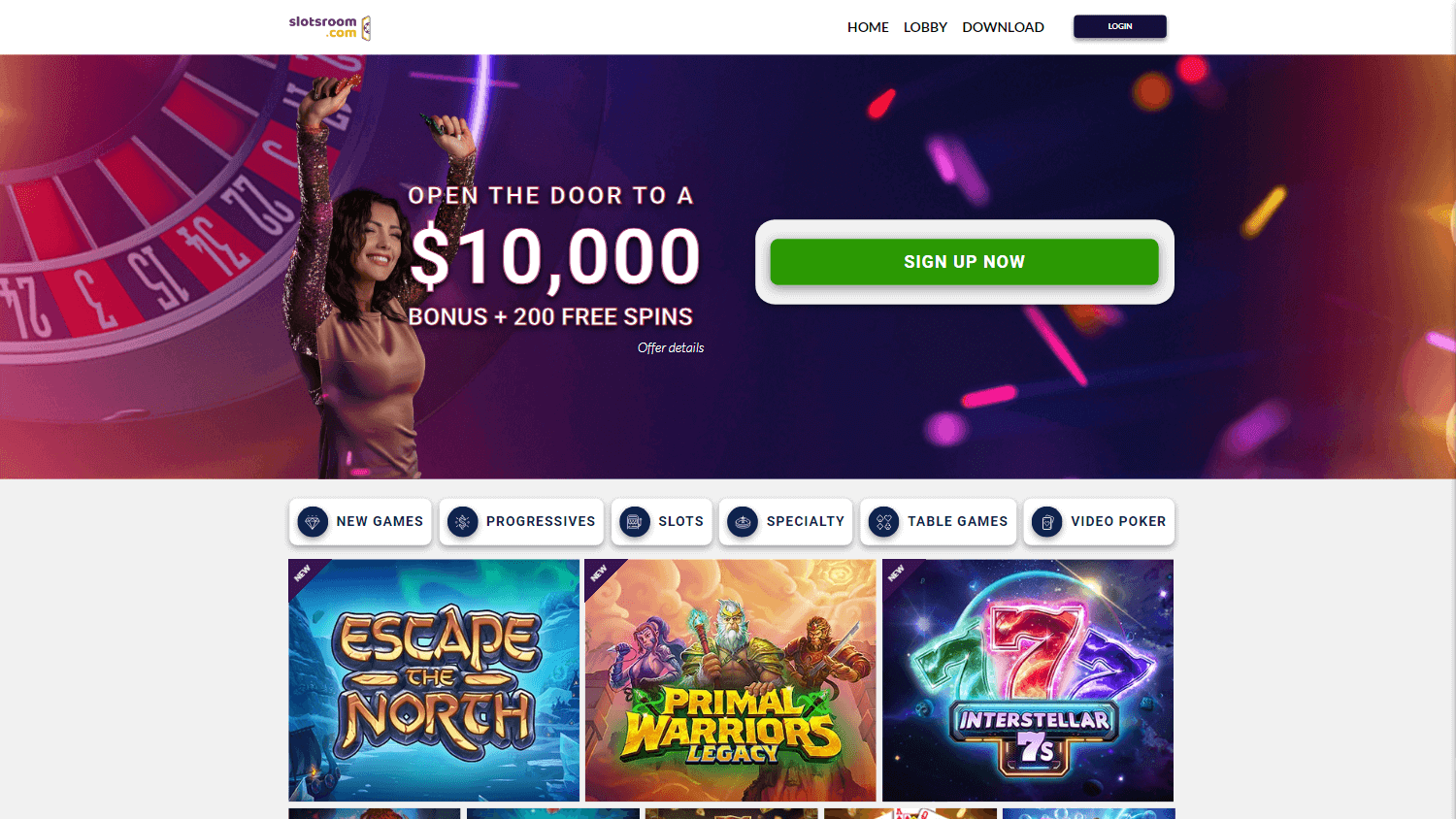 slotsroom_casino_homepage_desktop