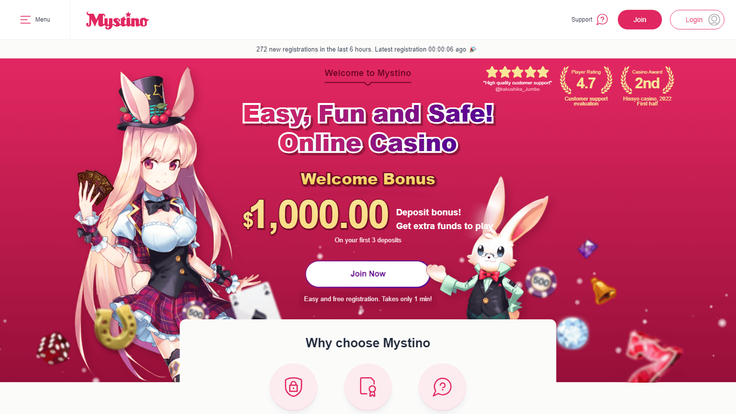 mystino_casino_homepage_desktop