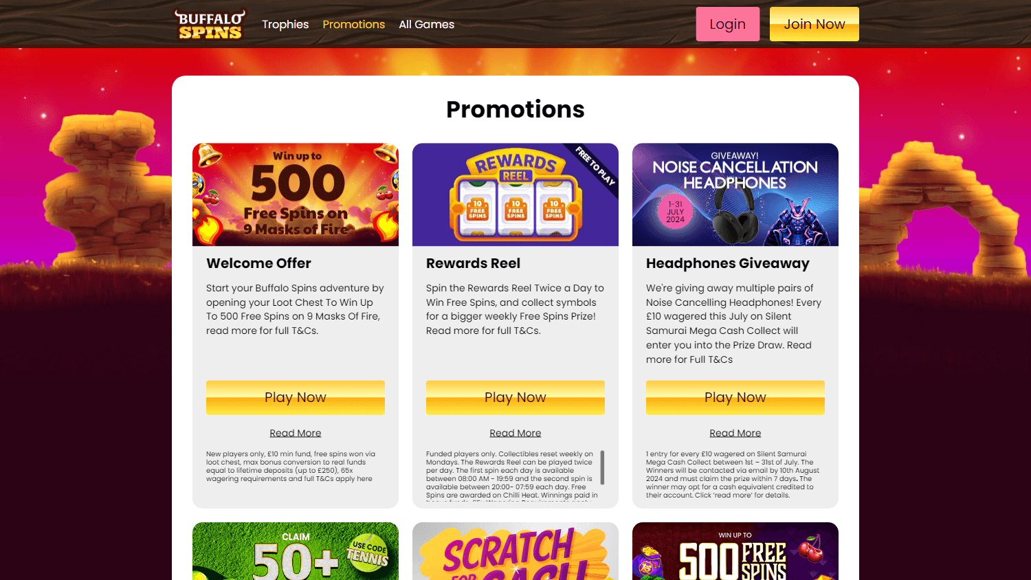 buffalo_spins_casino_promotions_desktop