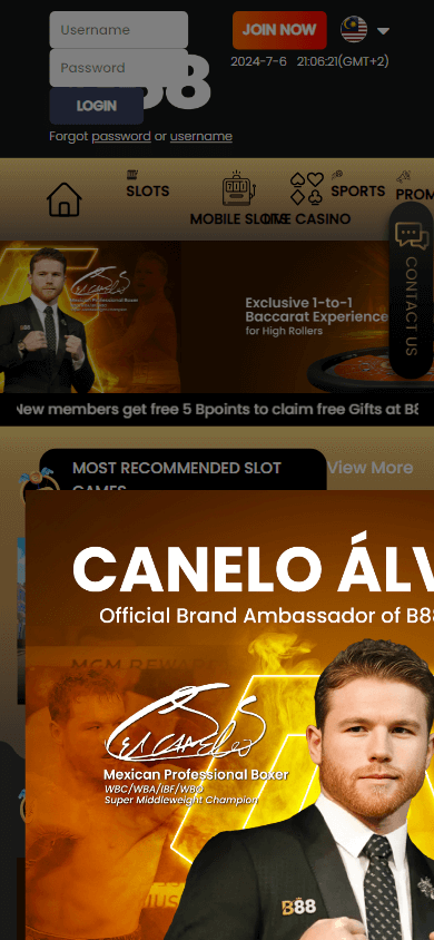 b88_casino_homepage_mobile