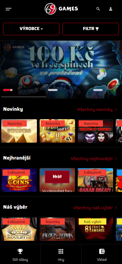 69games_casino_homepage_mobile