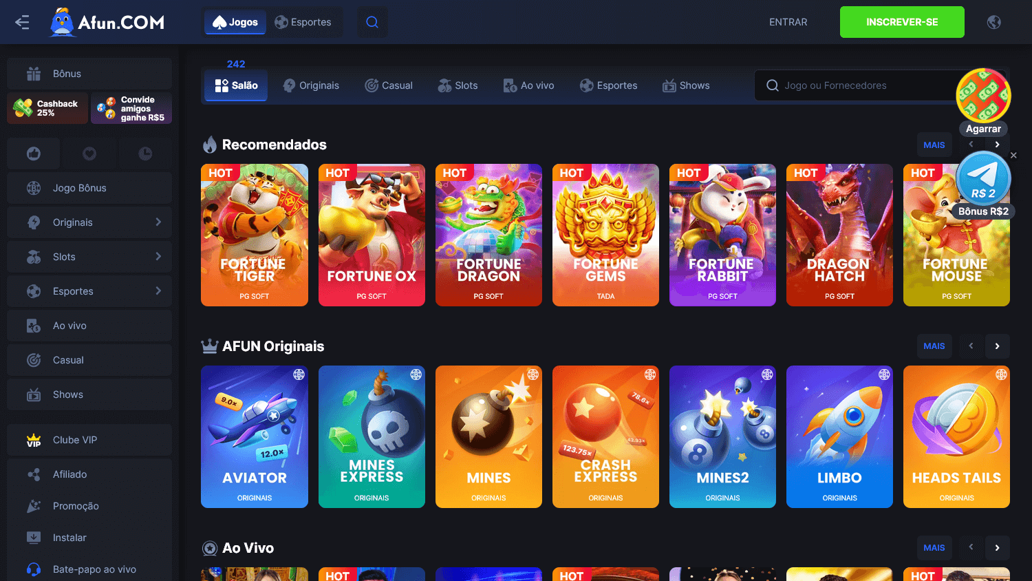 afun_casino_homepage_desktop