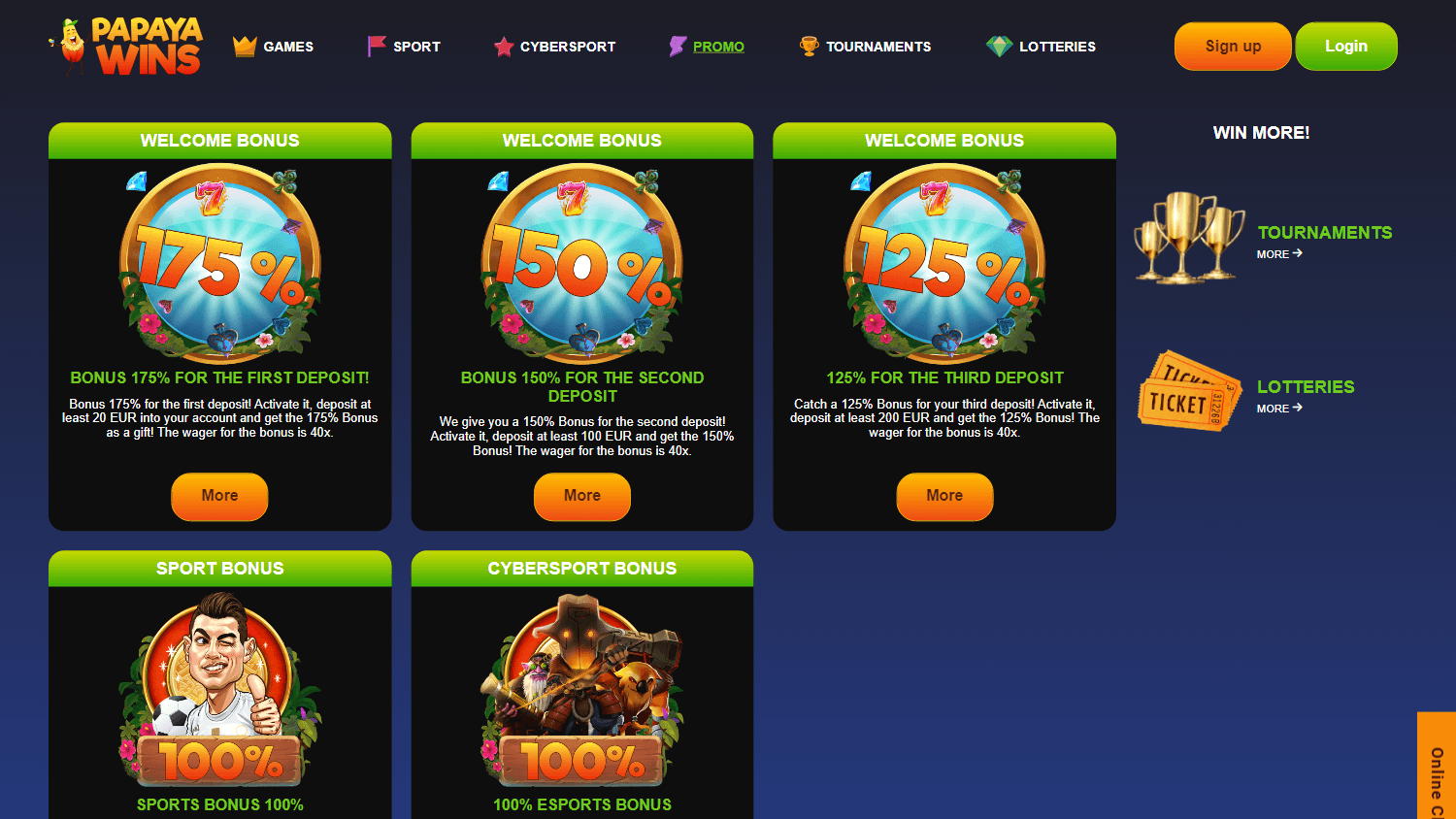 papaya_wins_casino_promotions_desktop