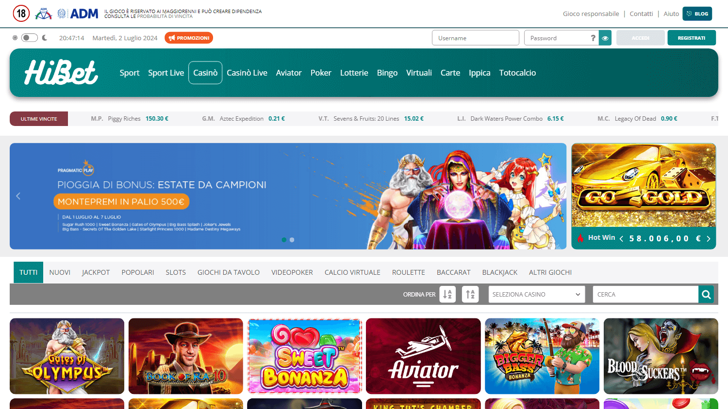 hibet_casino_homepage_desktop