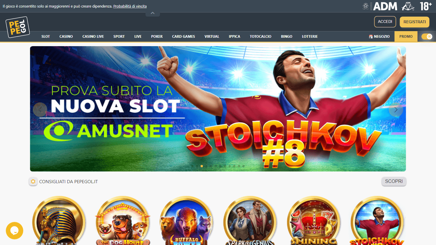 pepegol_casino_homepage_desktop