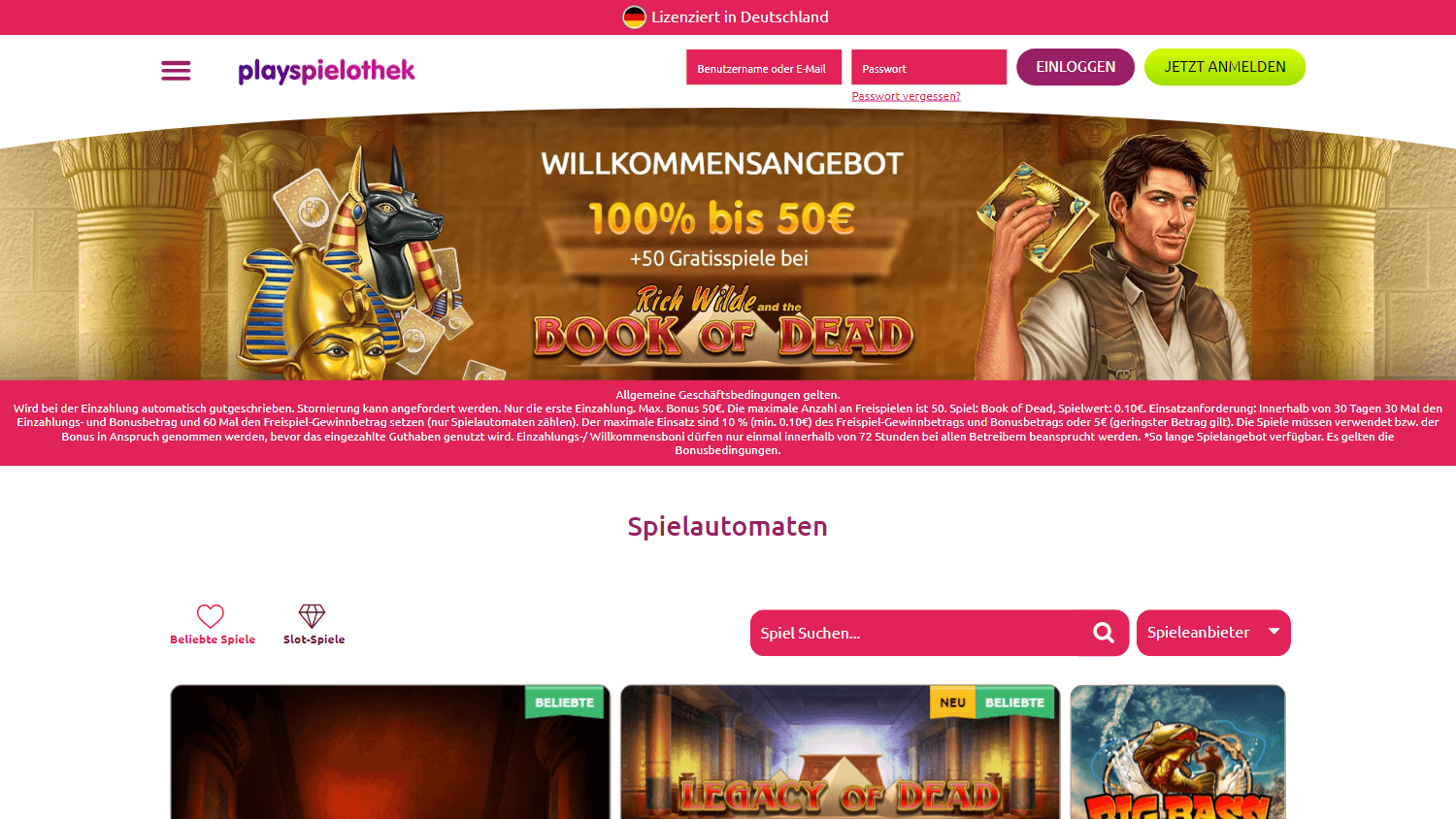 playspielothek_casino_homepage_desktop