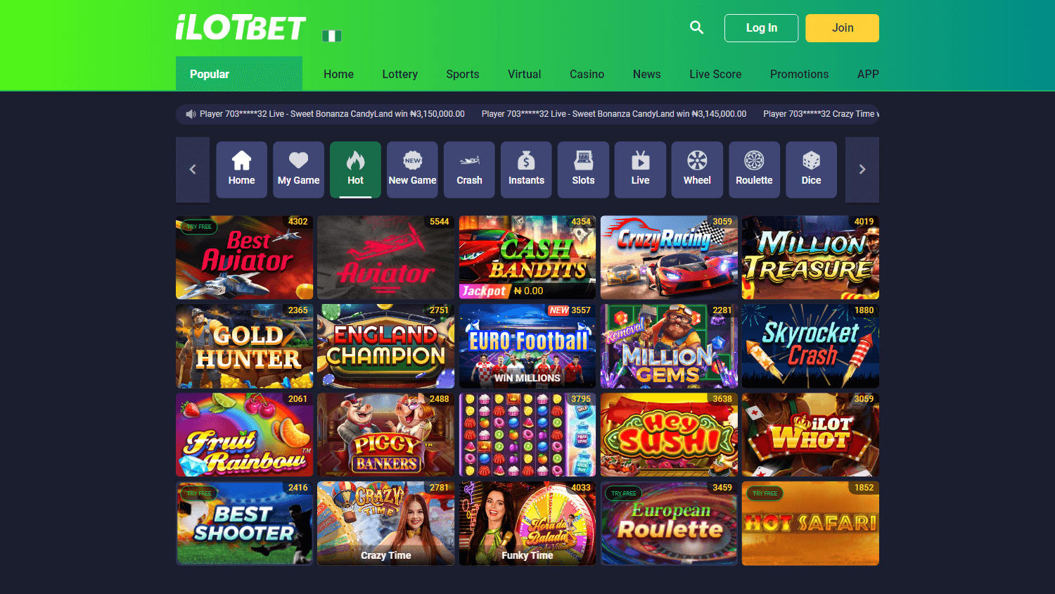 ilotbet_casino_game_gallery_desktop