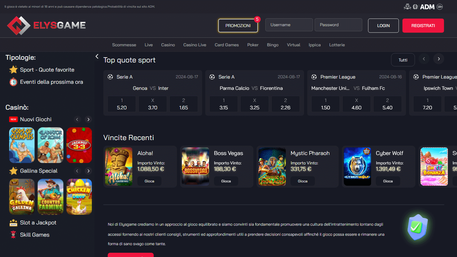 elysgame_casino_homepage_desktop