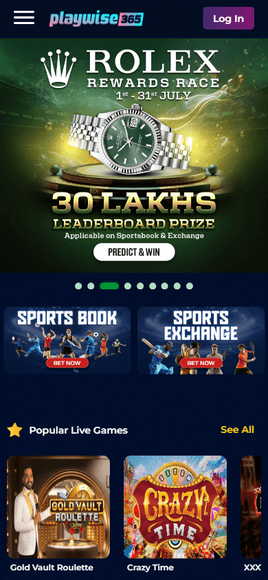 playwise365_casino_homepage_mobile