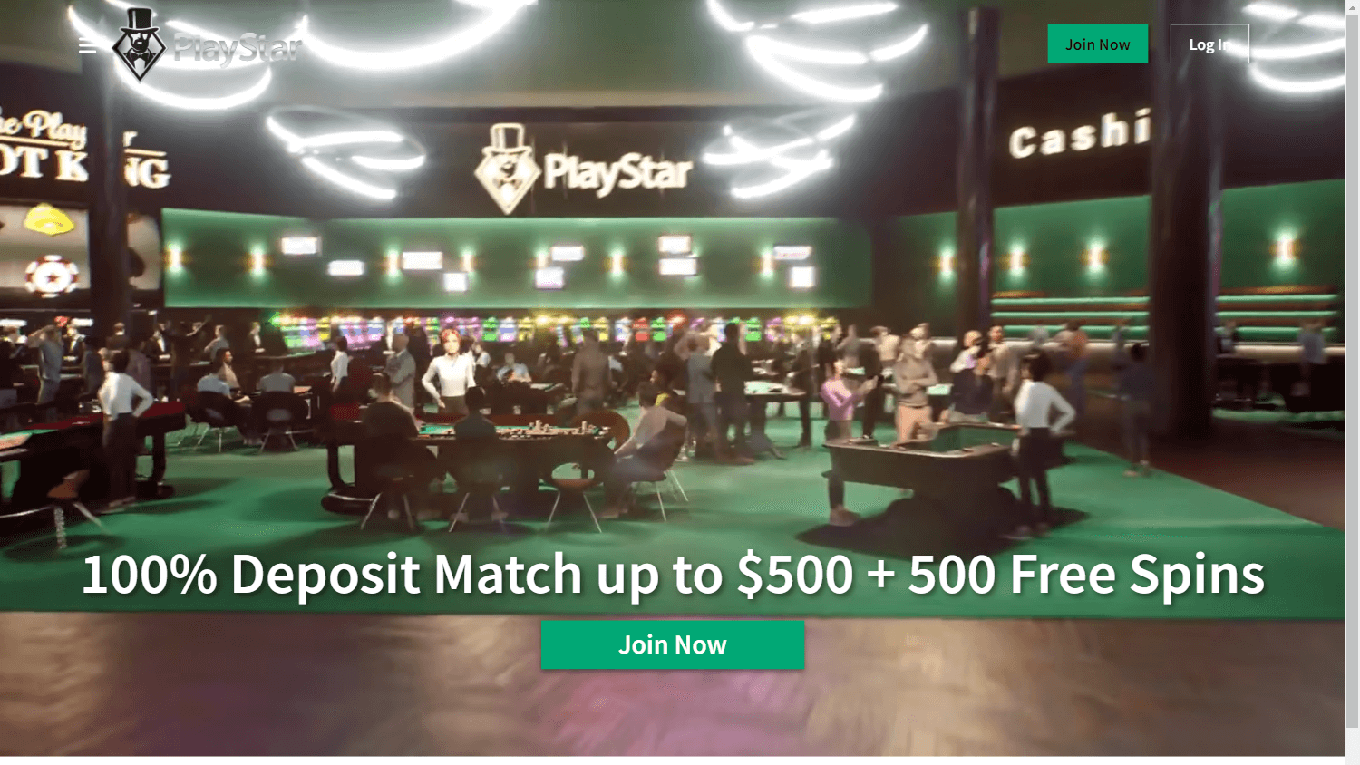 playstar_casino_homepage_desktop