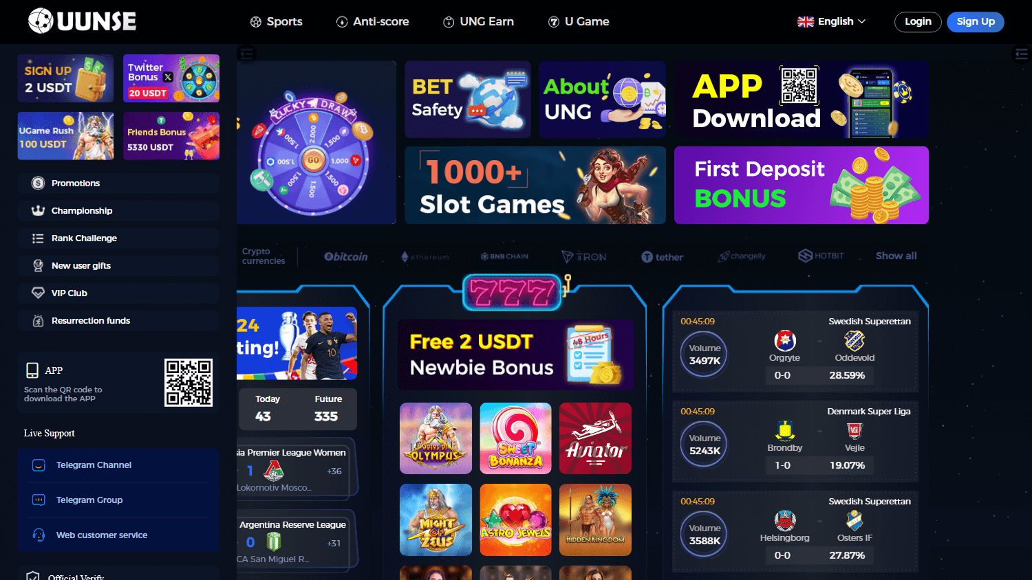 uunse_casino_homepage_desktop