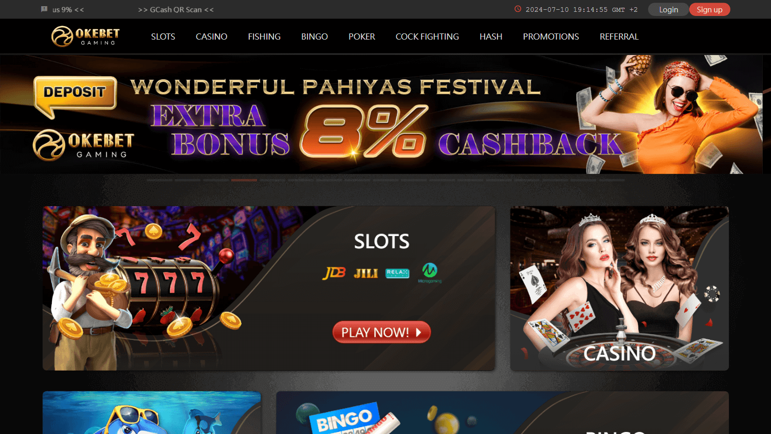 okebet_casino_homepage_desktop