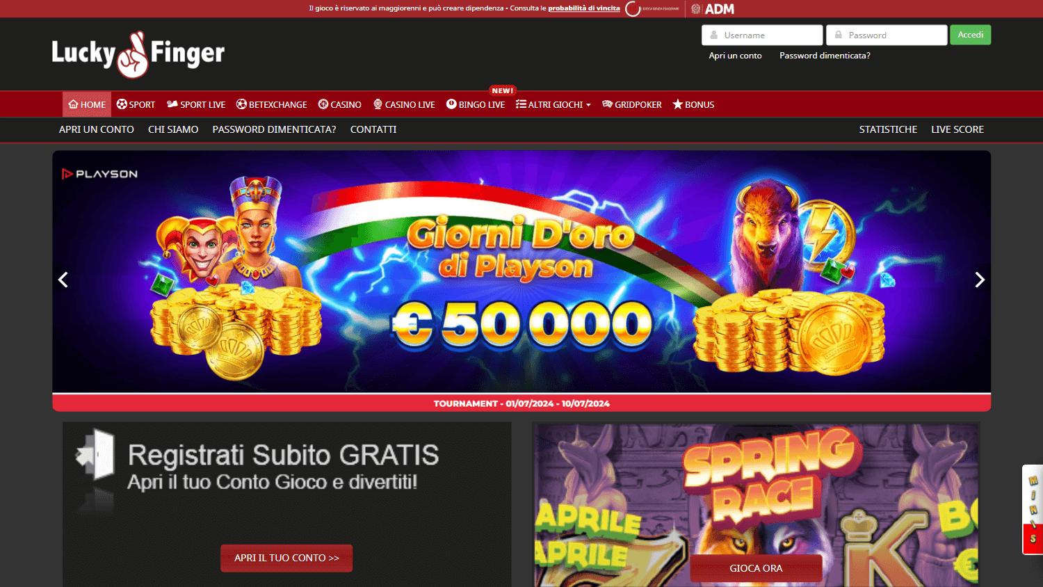 lucky_finger_casino_homepage_desktop