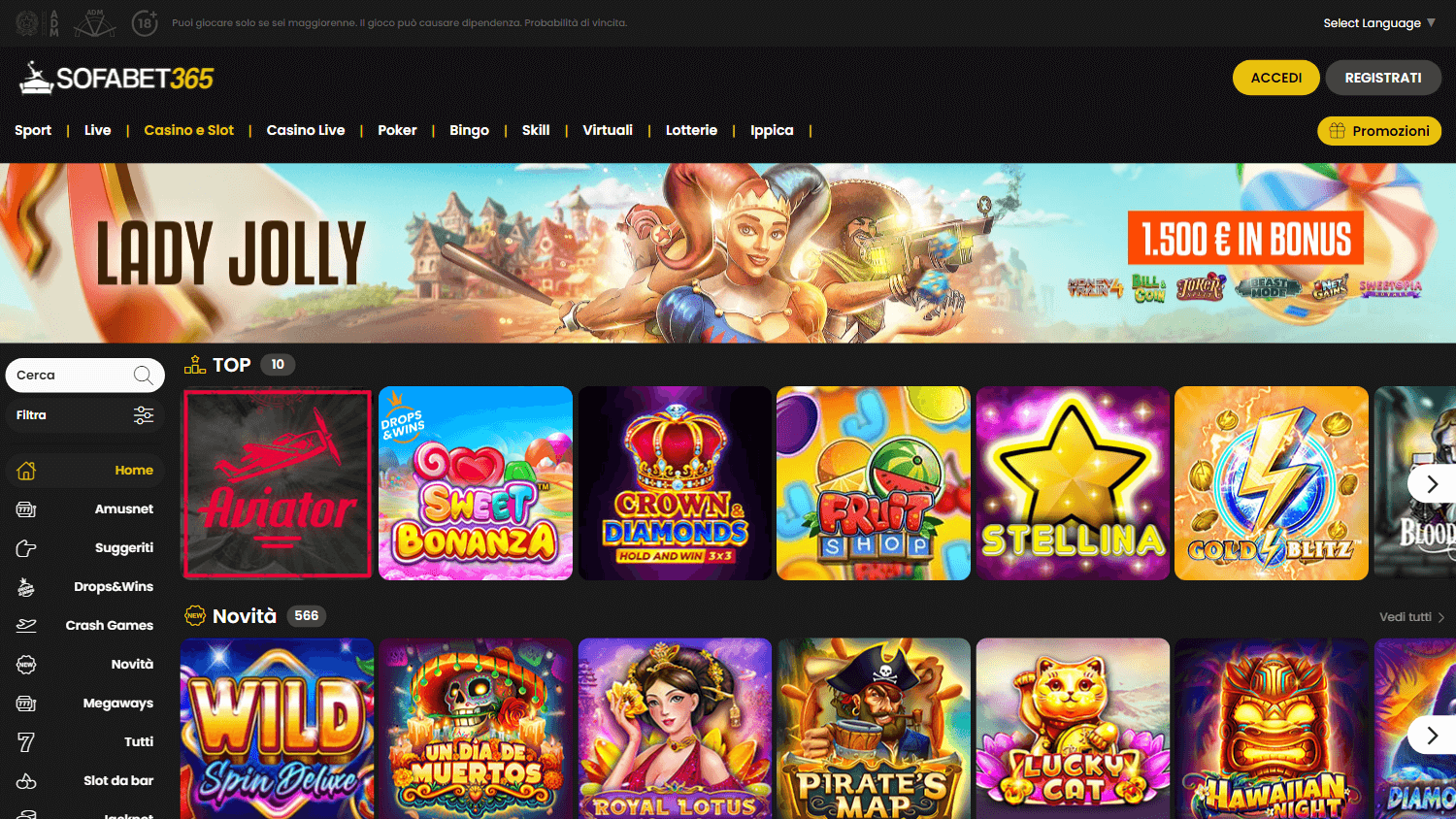 sofabet365_casino_game_gallery_desktop