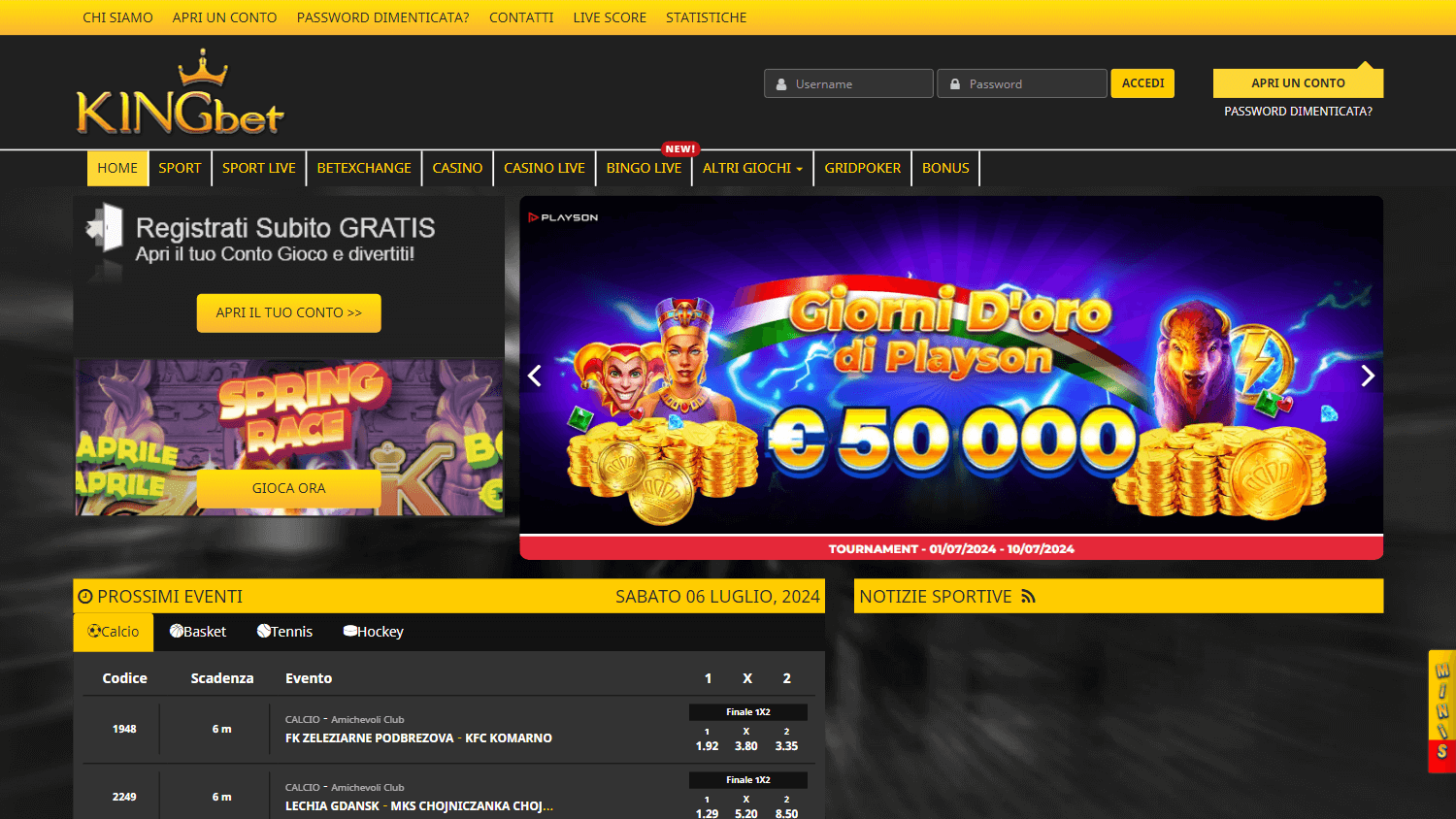 kingbet365_casino_homepage_desktop