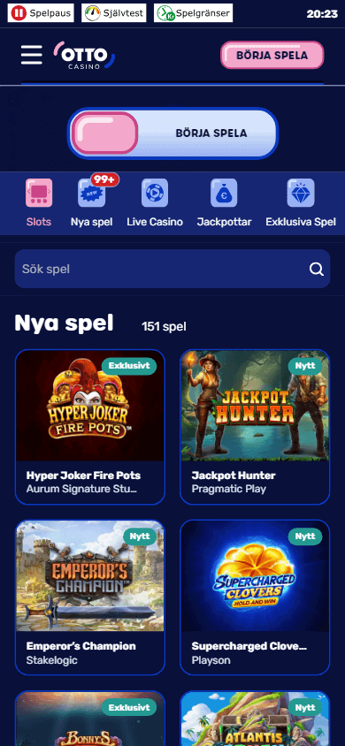 otto_casino_se_homepage_mobile