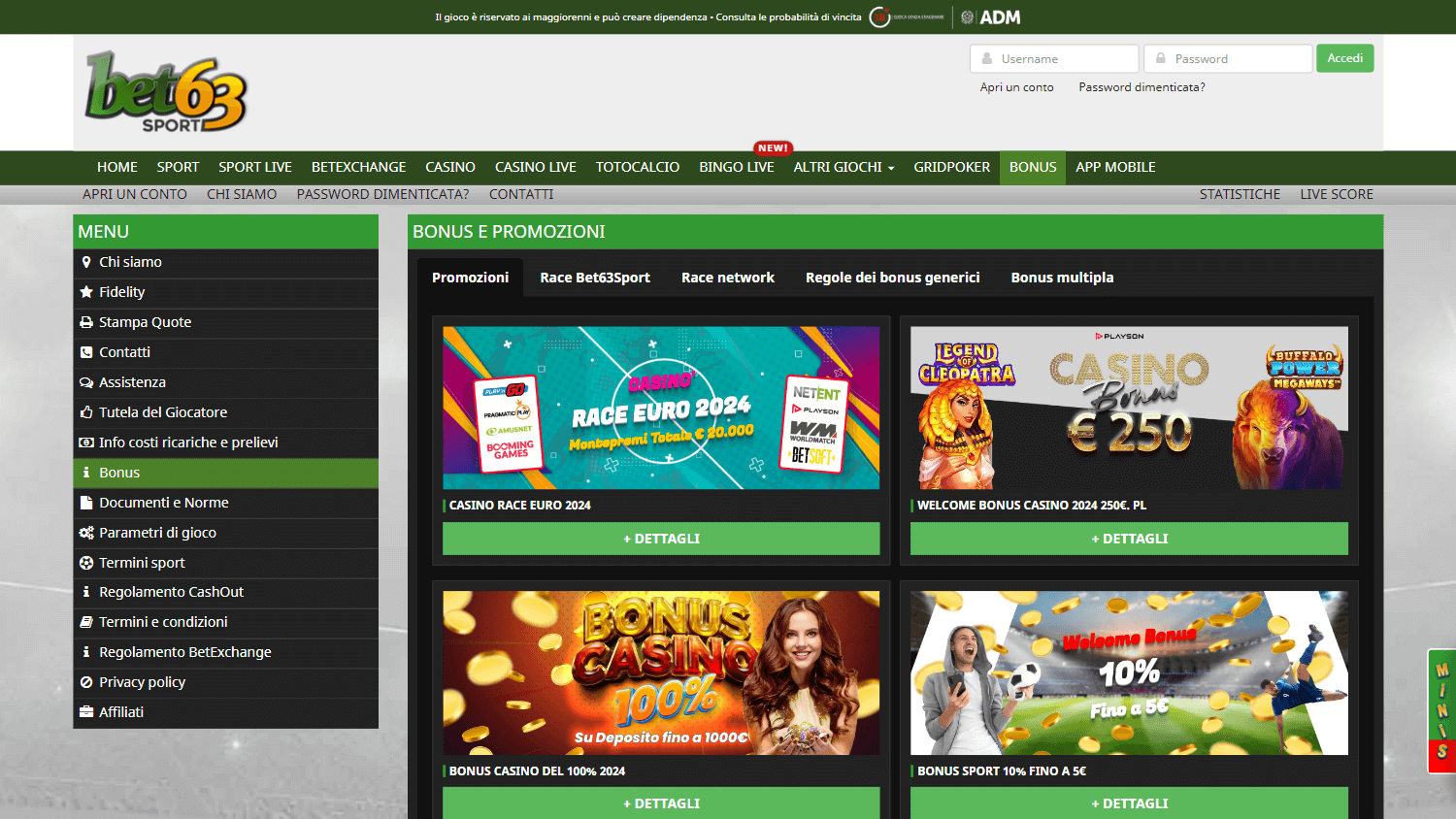 bet63sport_casino_promotions_desktop