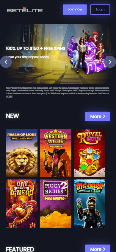 betelite_casino_homepage_mobile