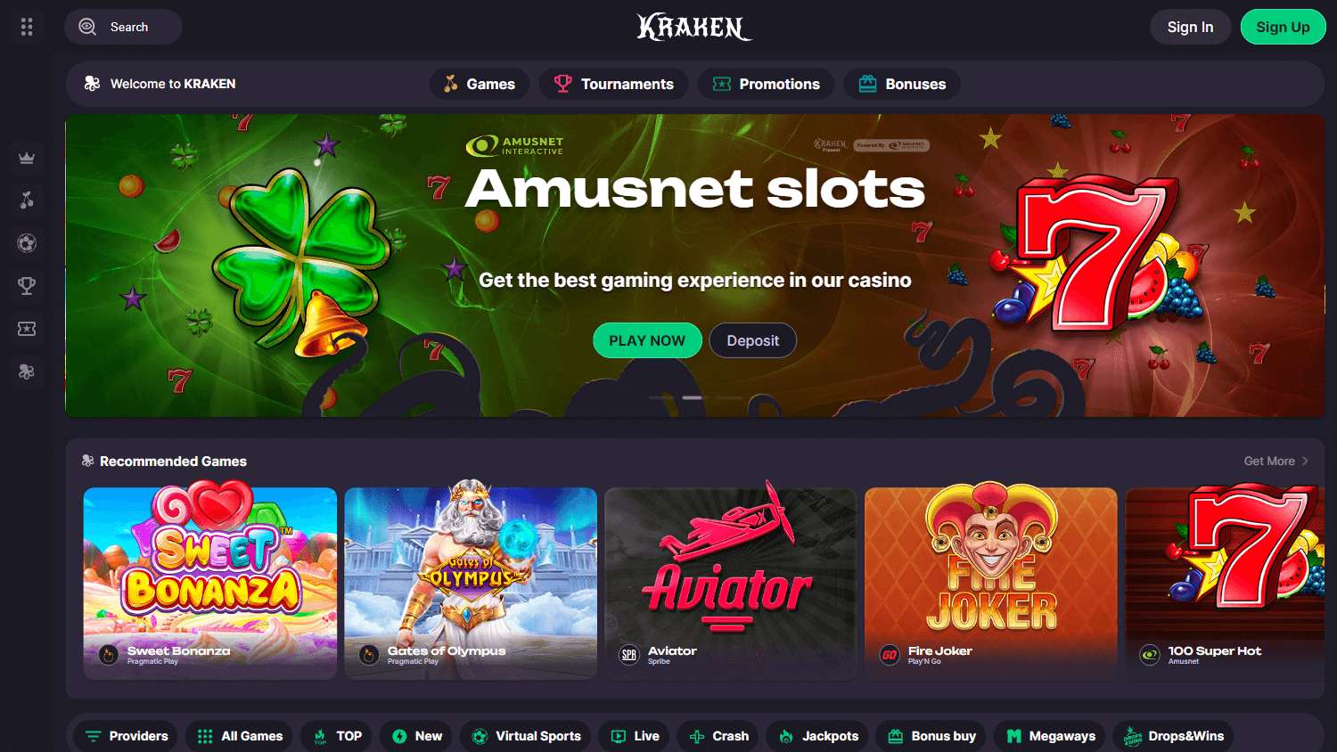 kraken.casino_homepage_desktop