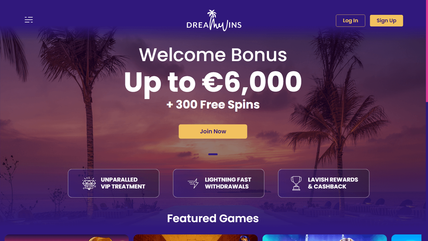 dreamwins_casino_homepage_desktop