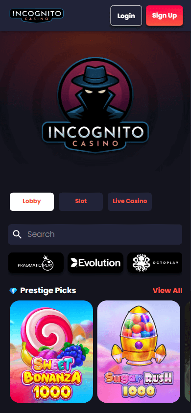 incognito_casino_homepage_mobile