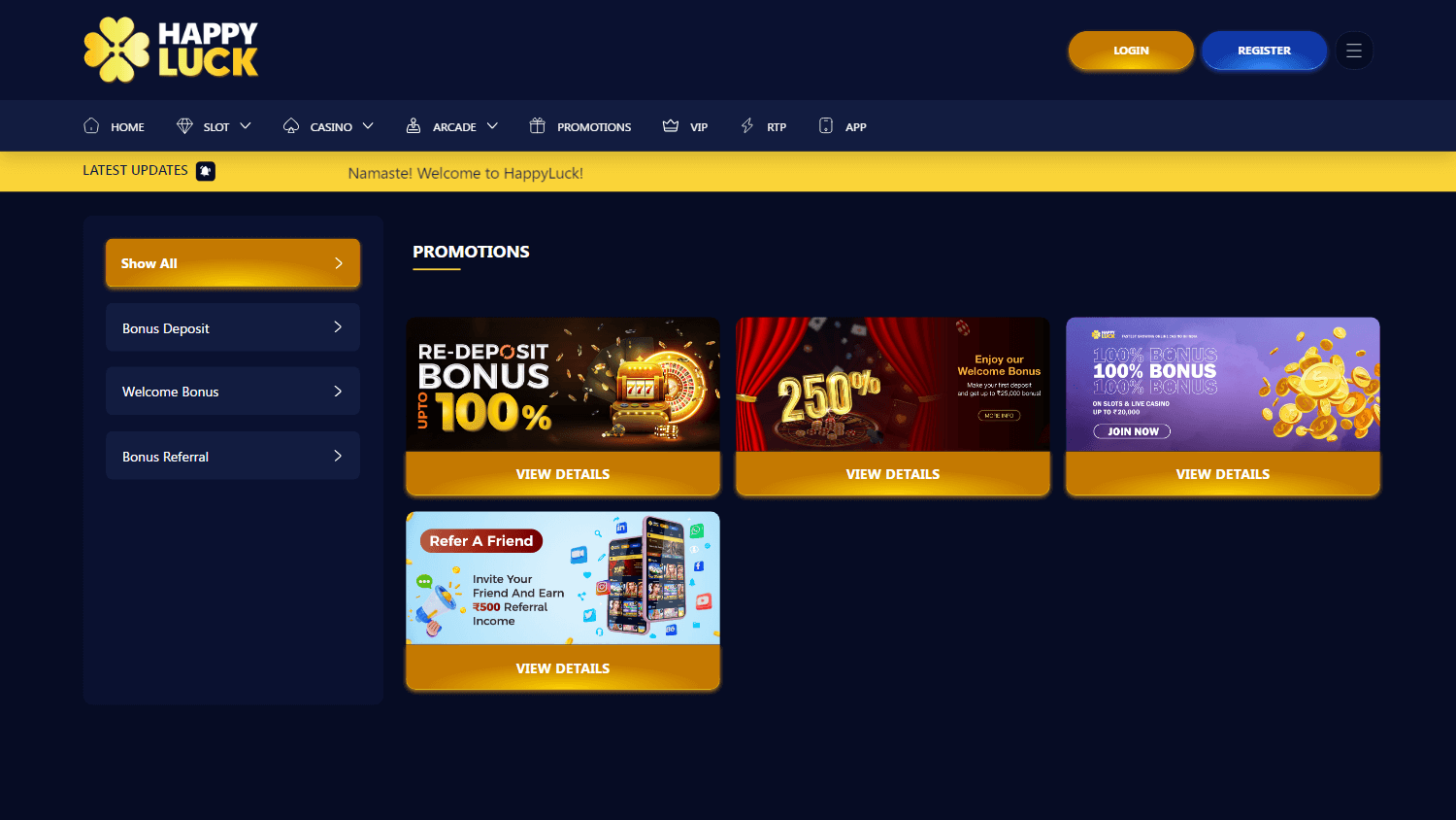 happyluck_casino_promotions_desktop