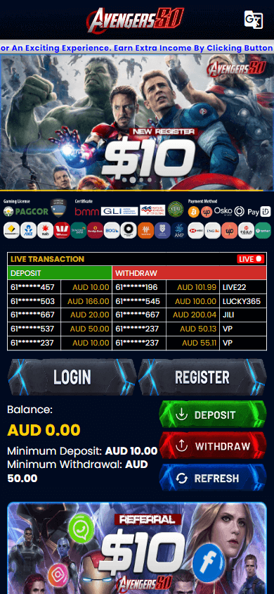 avengers80_casino_homepage_mobile