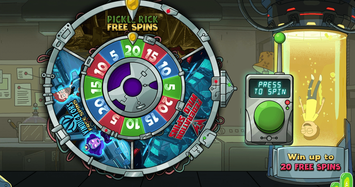 Rickand Morty Megaways wheel