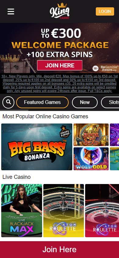 king_casino_homepage_mobile