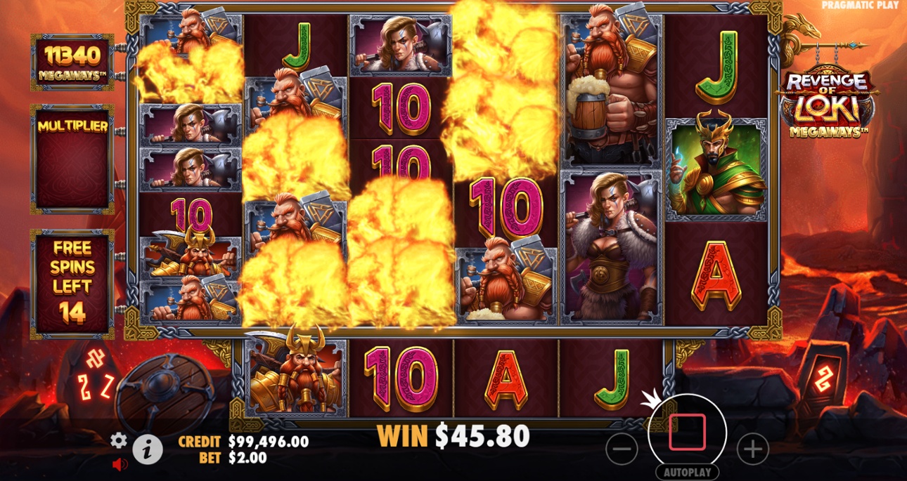 Reveng of Loki Megaways slot win