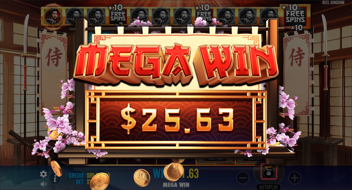 Samurai Code slot - Mega win