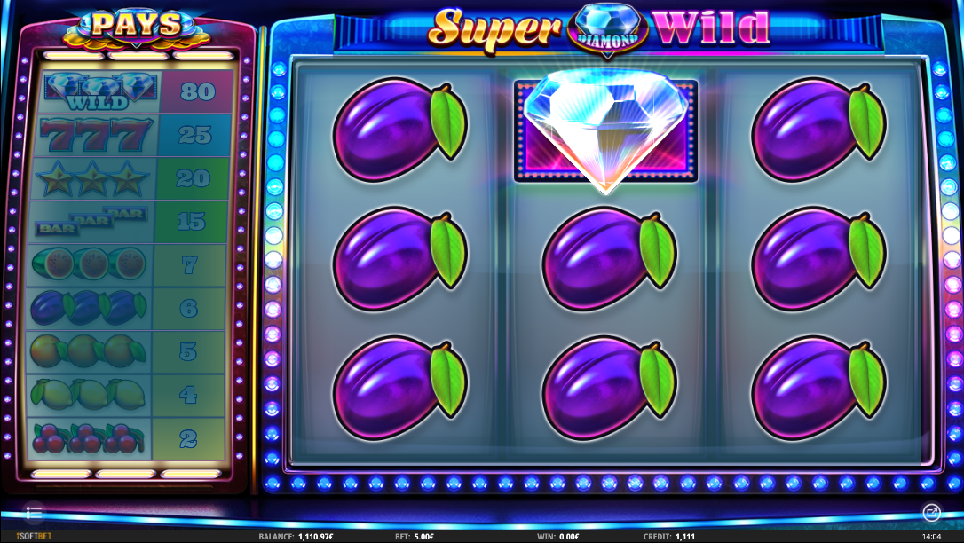 Super Diamond Wild full screen symbol hit