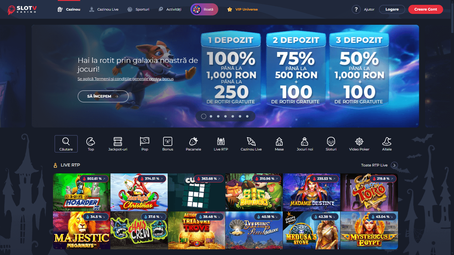 slotv_casino_ro_homepage_desktop