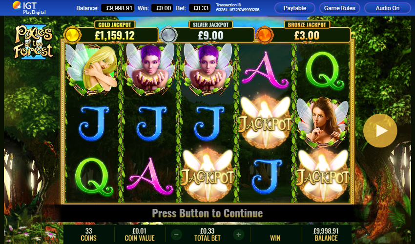 3 Jackpot symbols hit