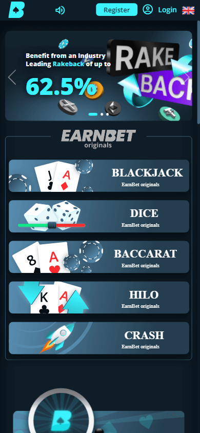 earnbet_casino_homepage_mobile