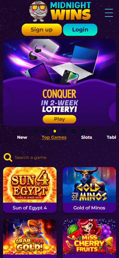 midnight_wins_casino_homepage_mobile