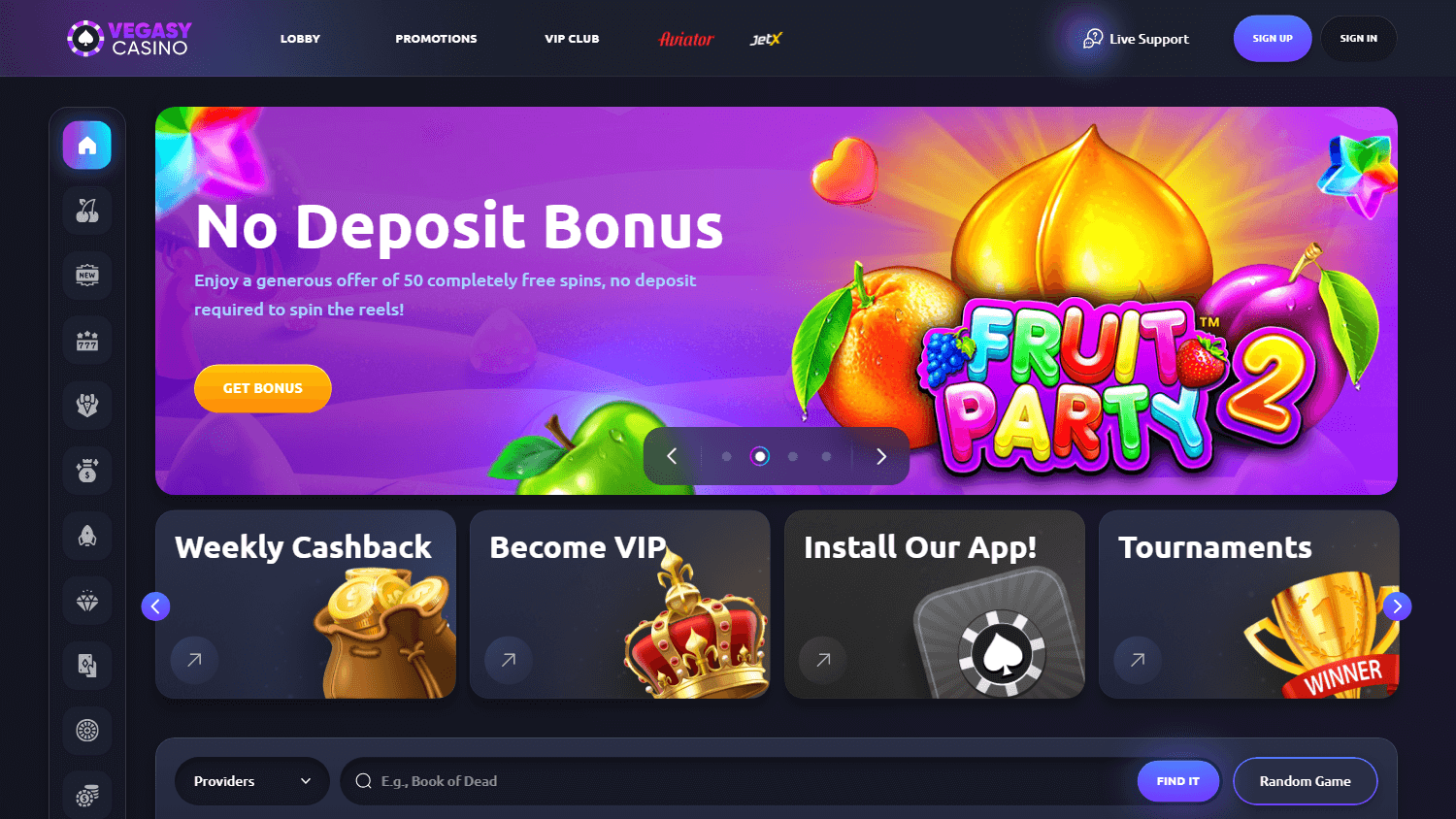 vegasy_casino_homepage_desktop