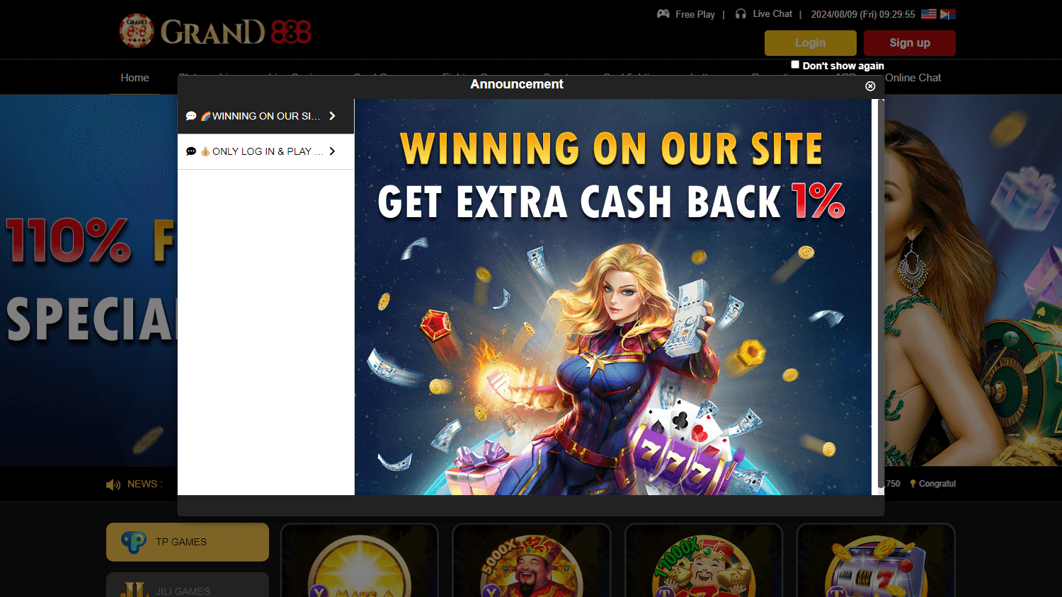 grand888_casino_homepage_desktop