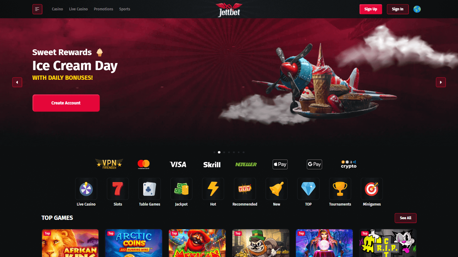 jettbet_casino_homepage_desktop