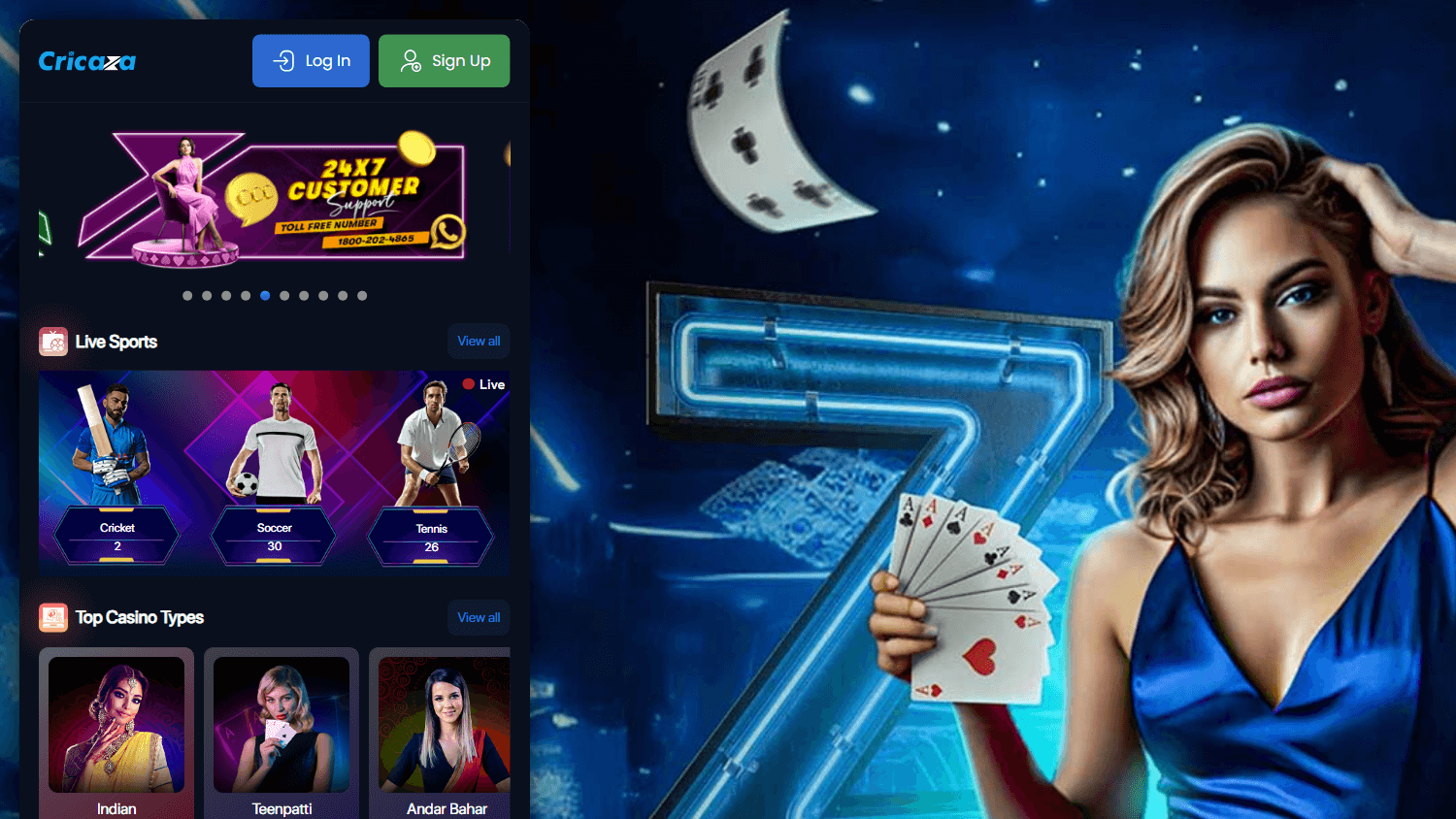 cricaza_casino_homepage_desktop