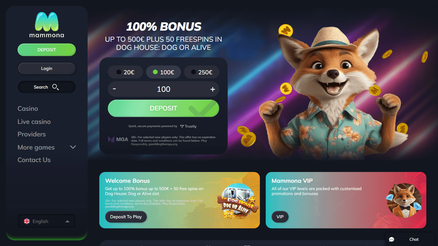 mammona_casino_homepage_desktop