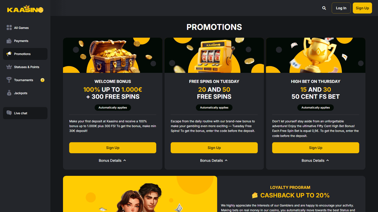 kaasino_casino_promotions_desktop