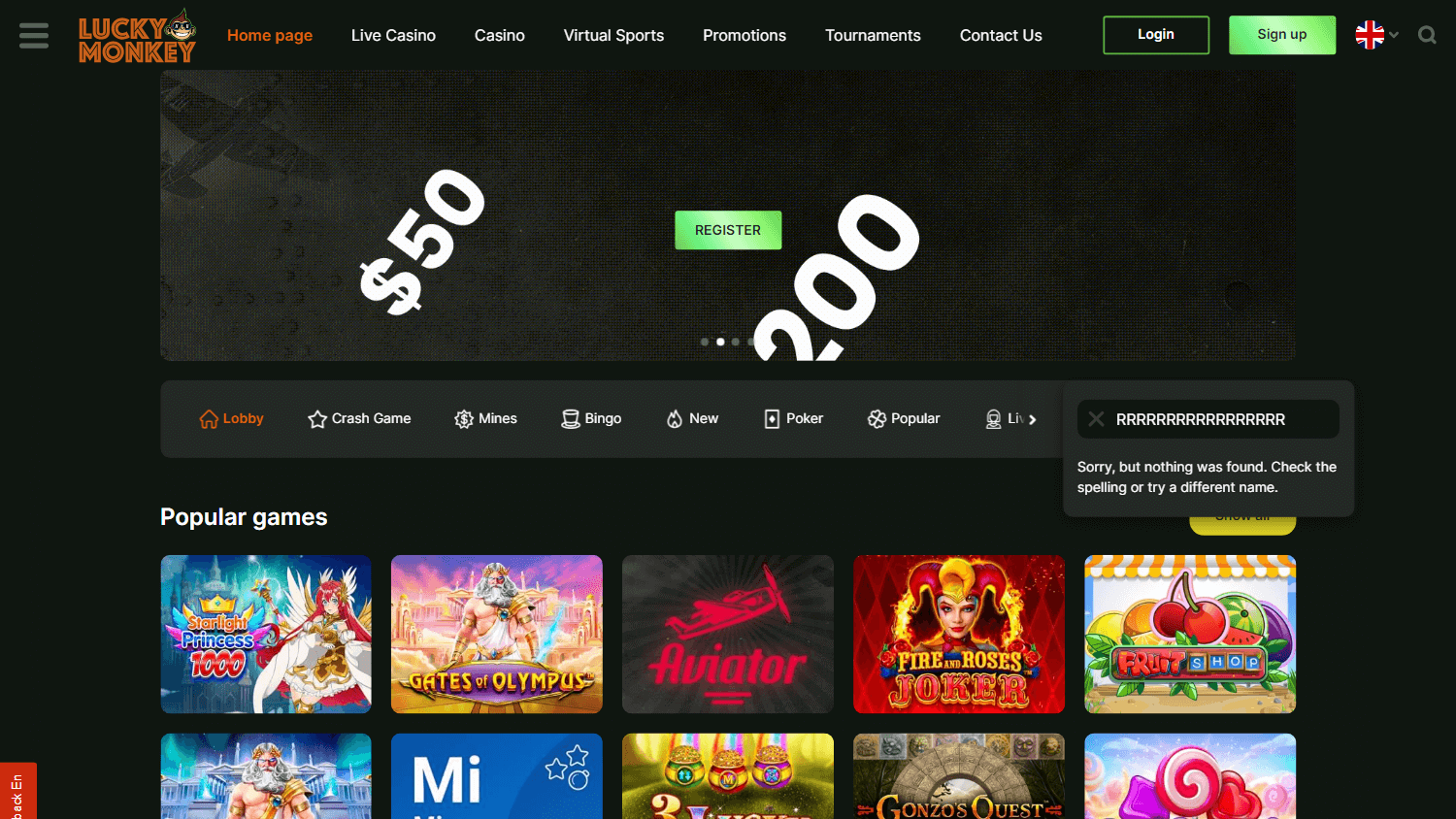 luckymonkey_casino_homepage_desktop